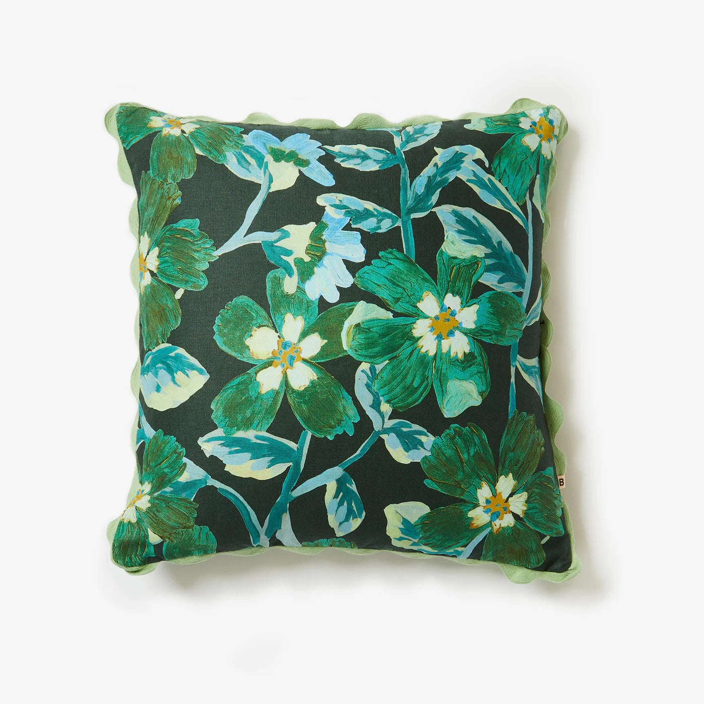 Cosmos Green Cushion 50cm