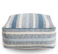 Canvas &amp; Sasson - Blue and White Ottoman