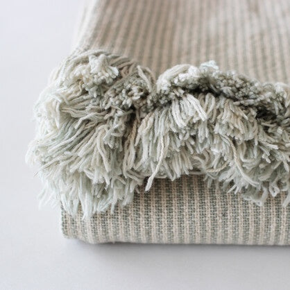 Pinstripe Throw Sage