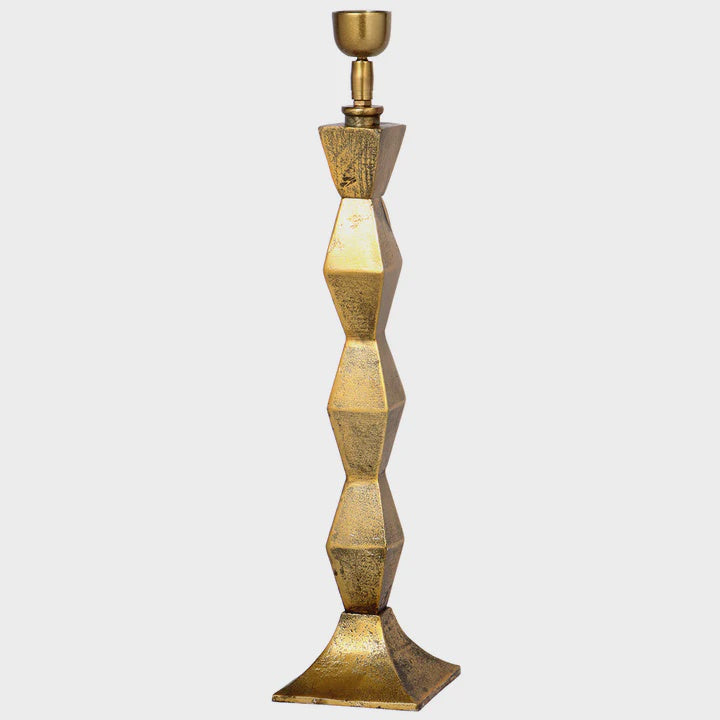 Ruby Star - Brass Diamond Lamp Base