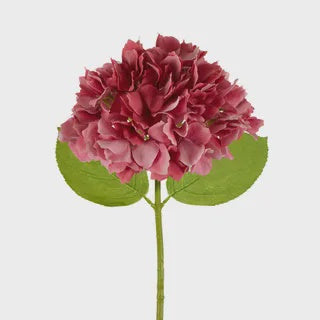 FLOR:  Hydrangea Stem soft touch. Dark pink 50cm